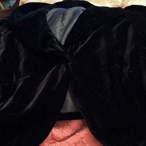 Vintage Willi Smith Black Velvet Classy Dress Jacket XL
